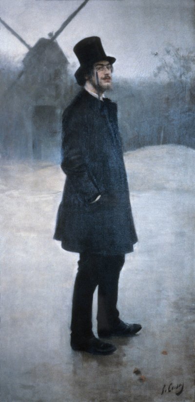 The Bohemian, Poet of Montmartre by Ramon Casas i Carbo